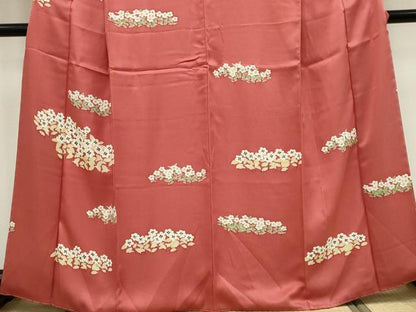 平和屋着物■訪問着　草花文　阪急百貨店扱い　正絹　逸品　CABI6534ou