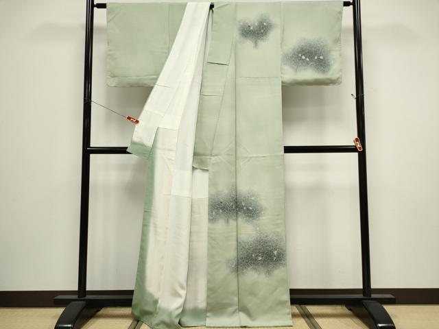 平和屋着物■訪問着　草木文　暈し染め　正絹　逸品　CABI6535ou
