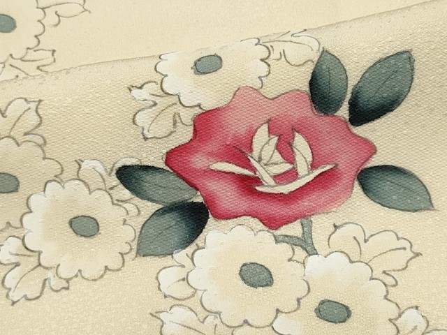 平和屋着物■訪問着　手描き　枝花文　正絹　逸品　CABI6536ou