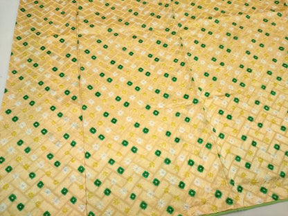 平和屋着物■上質な小紋　総絞り　檜垣地紋　正絹　逸品　CABI6540ou