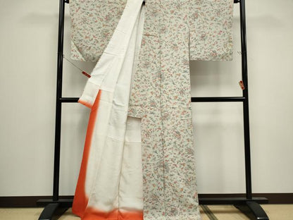 平和屋着物■上質な小紋　花車文　正絹　逸品　CABI6545ou