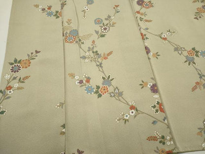 平和屋着物■上質な小紋　枝花文　金彩　正絹　逸品　未使用　CABI6549ou