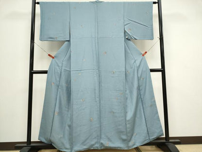 平和屋着物■上質な小紋　舞花文　金彩　正絹　逸品　CABI6554ou