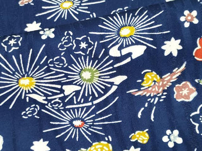 平和屋着物■上質な小紋　花鳥文　正絹　逸品　CABI6558ou