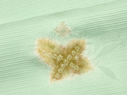 平和屋着物■上質な小紋　絞り　舞花文　金彩　正絹　逸品　CABI6559ou