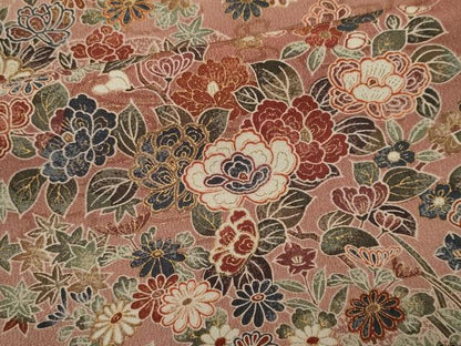 平和屋着物■上質な小紋　雲取り流水花文　金彩　正絹　逸品　CABI6561ou