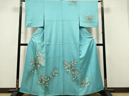 平和屋着物■訪問着　枝花文　暈し染め　正絹　逸品　CABI6565ou