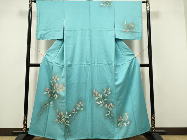 平和屋着物■訪問着　枝花文　暈し染め　正絹　逸品　CABI6565ou