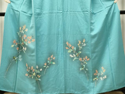 平和屋着物■訪問着　枝花文　暈し染め　正絹　逸品　CABI6565ou