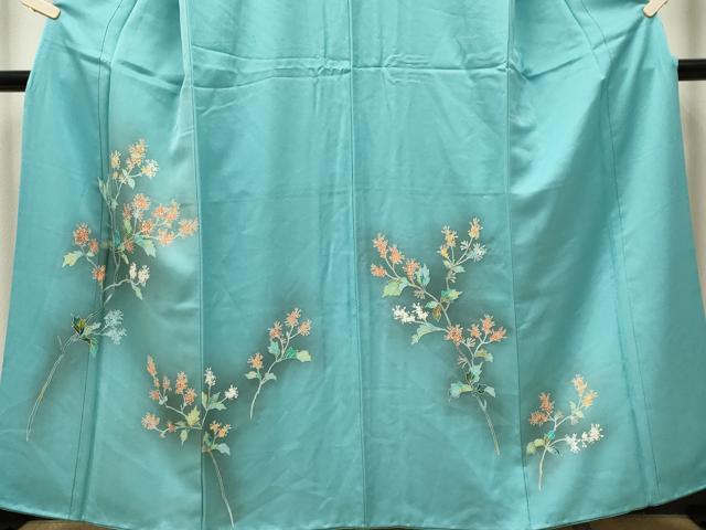 平和屋着物■訪問着　枝花文　暈し染め　正絹　逸品　CABI6565ou