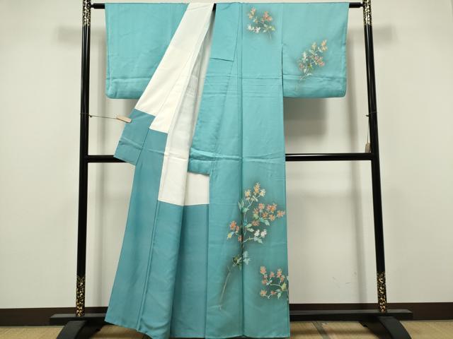 平和屋着物■訪問着　枝花文　暈し染め　正絹　逸品　CABI6565ou