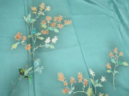 平和屋着物■訪問着　枝花文　暈し染め　正絹　逸品　CABI6565ou