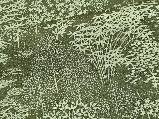 平和屋着物■上質な小紋　草木文　正絹　逸品　CABI6568ou
