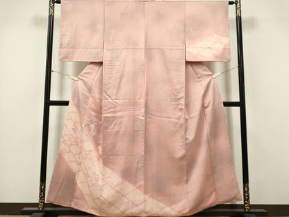 平和屋着物■訪問着　冊子草花文　暈し染め　正絹　逸品　CABI6569ou
