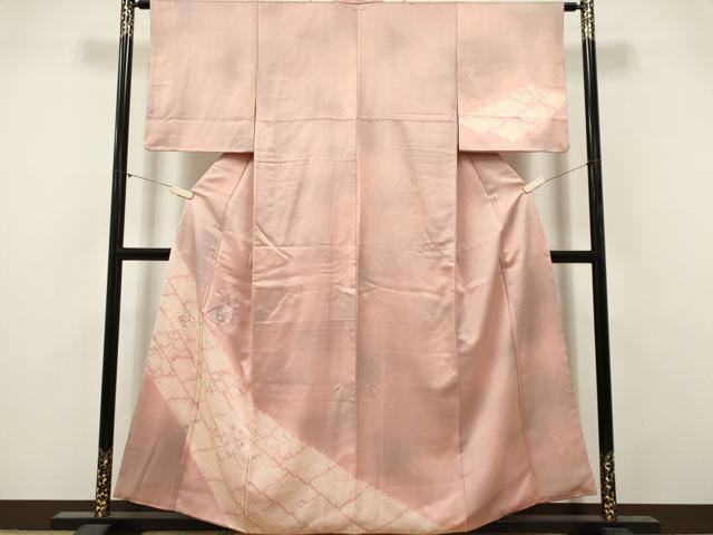 平和屋着物■訪問着　冊子草花文　暈し染め　正絹　逸品　CABI6569ou