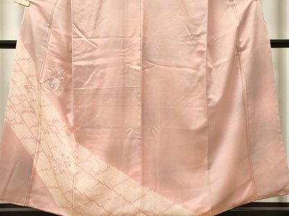 平和屋着物■訪問着　冊子草花文　暈し染め　正絹　逸品　CABI6569ou