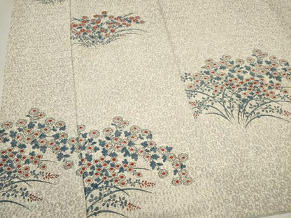 平和屋着物■上質な小紋　草花文　正絹　逸品　CABI6570ou