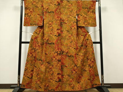平和屋着物■上質な小紋　花鳥文　正絹　逸品　未使用　CABI6571ou