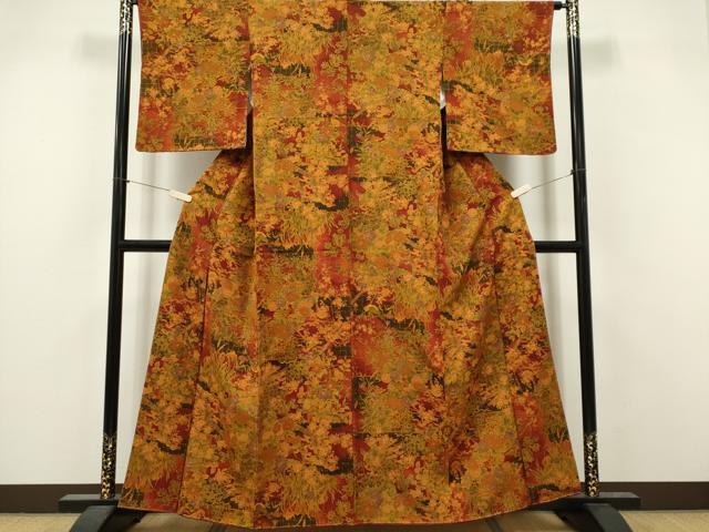 平和屋着物■上質な小紋　花鳥文　正絹　逸品　未使用　CABI6571ou