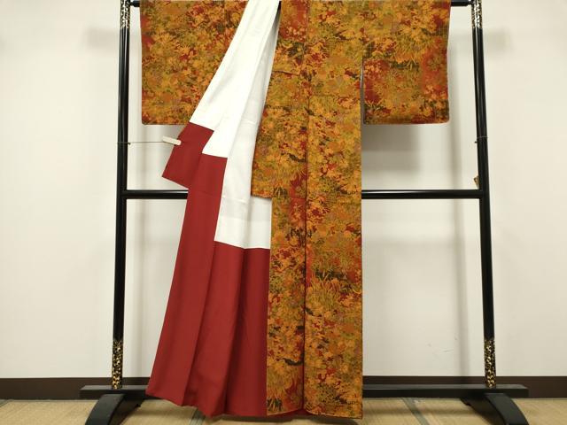 平和屋着物■上質な小紋　花鳥文　正絹　逸品　未使用　CABI6571ou