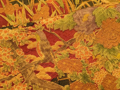 平和屋着物■上質な小紋　花鳥文　正絹　逸品　未使用　CABI6571ou