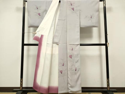 平和屋着物■訪問着　枝花文　正絹　逸品　CABI6572ou