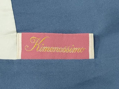 平和屋着物■上質な小紋　流水花唐草文　鬼しぼ縮緬　正絹　逸品　CABI6573ou