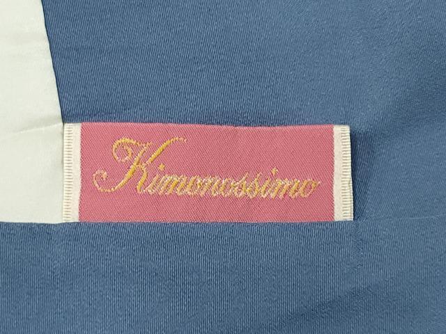 平和屋着物■上質な小紋　流水花唐草文　鬼しぼ縮緬　正絹　逸品　CABI6573ou