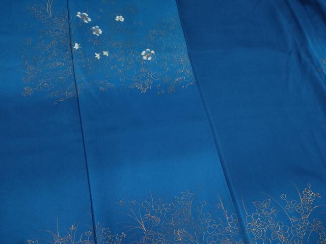 平和屋着物■訪問着　草花文　暈し染め　金彩　正絹　逸品　CABI6575ou
