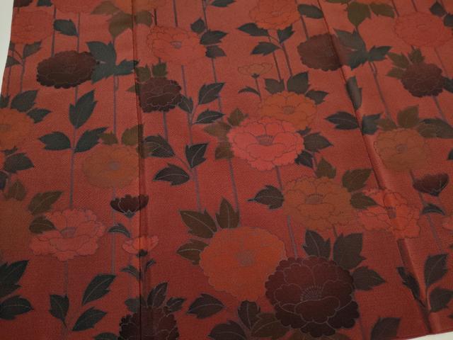平和屋着物■上質な小紋　草花文　正絹　逸品　CABI6576ou