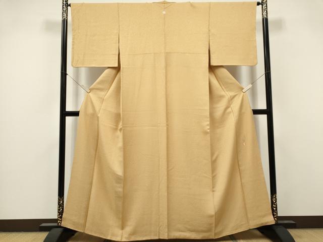 平和屋着物■本草木染作家　瑞寶　色無地　作家物　飴色　正絹　逸品　CABI6578ou