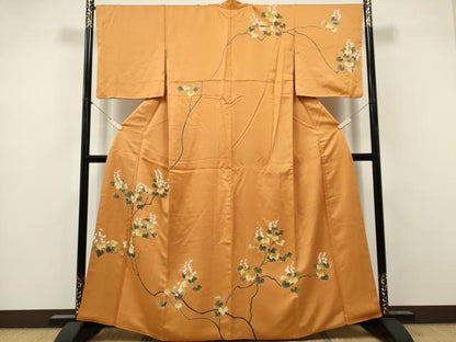 平和屋着物■訪問着　枝花文　正絹　逸品　CABI6585ou