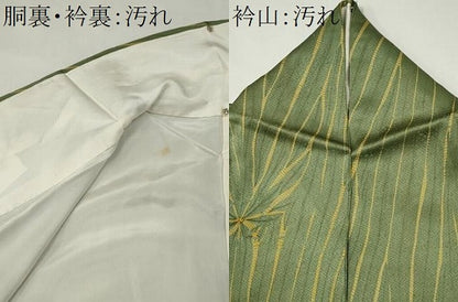 平和屋着物■上質な小紋　絞り　杢目文様　正絹　逸品　CABI6588ou