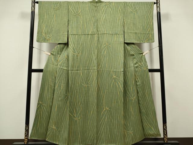 平和屋着物■上質な小紋　絞り　杢目文様　正絹　逸品　CABI6588ou