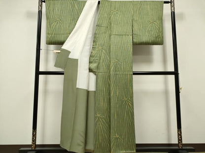 平和屋着物■上質な小紋　絞り　杢目文様　正絹　逸品　CABI6588ou