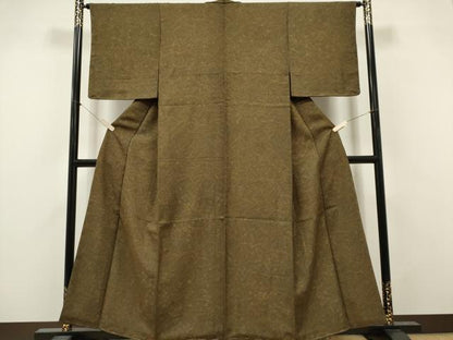 平和屋着物■上質な小紋　葉尽くし　正絹　逸品　未使用　CABI6589ou
