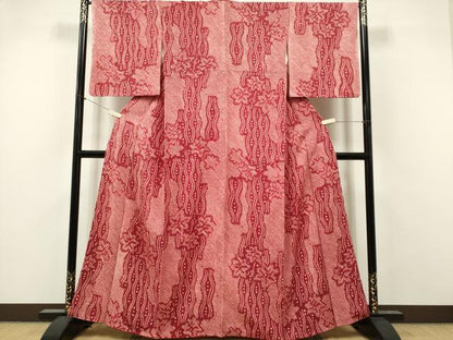 平和屋着物■上質な小紋　総絞り　花間道　正絹　逸品　CABI6590ou
