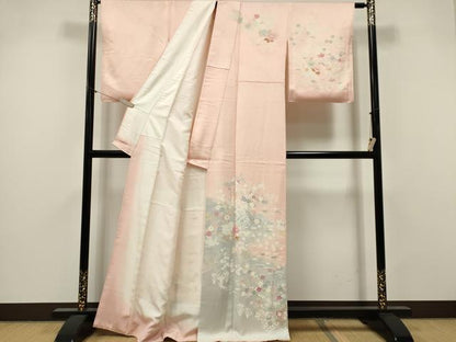 平和屋着物■訪問着　草花文　暈し染め　正絹　逸品　CABI6593ou