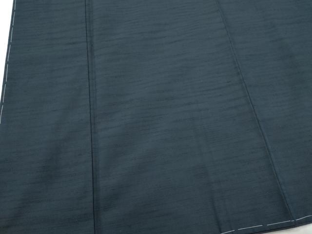 平和屋着物■男性　紬　色無地　留紺色　正絹　逸品　未使用　CABI6596ou