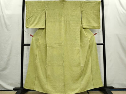 平和屋着物■大変加工の良い総絞り小紋　正絹　逸品　CABI6604ou