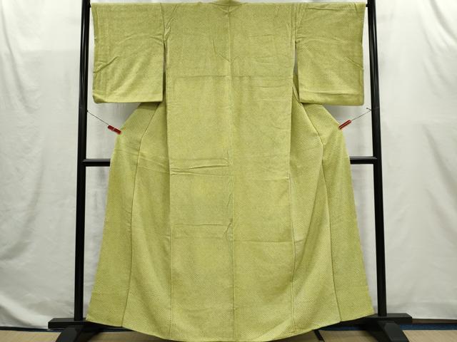 平和屋着物■大変加工の良い総絞り小紋　正絹　逸品　CABI6604ou