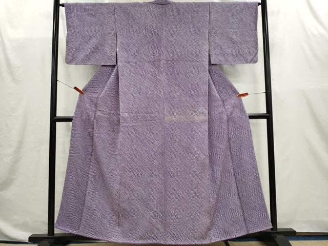 平和屋着物■大変加工の良い総絞り小紋　正絹　逸品　CABI6606ou