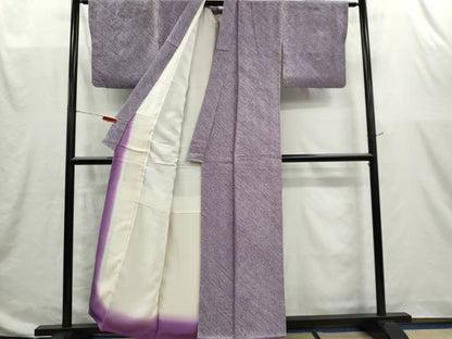 平和屋着物■大変加工の良い総絞り小紋　正絹　逸品　CABI6606ou