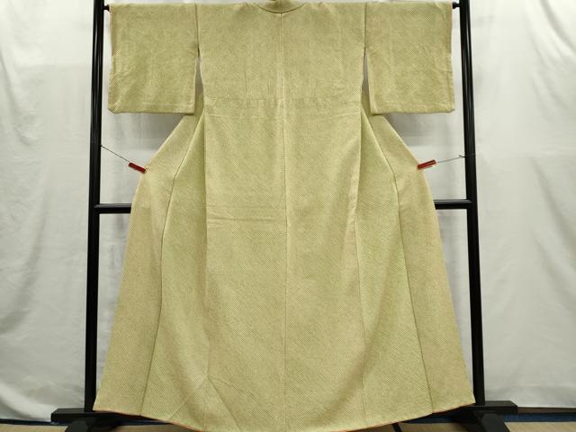 平和屋着物■大変加工の良い総絞り小紋　正絹　逸品　CABI6608ou