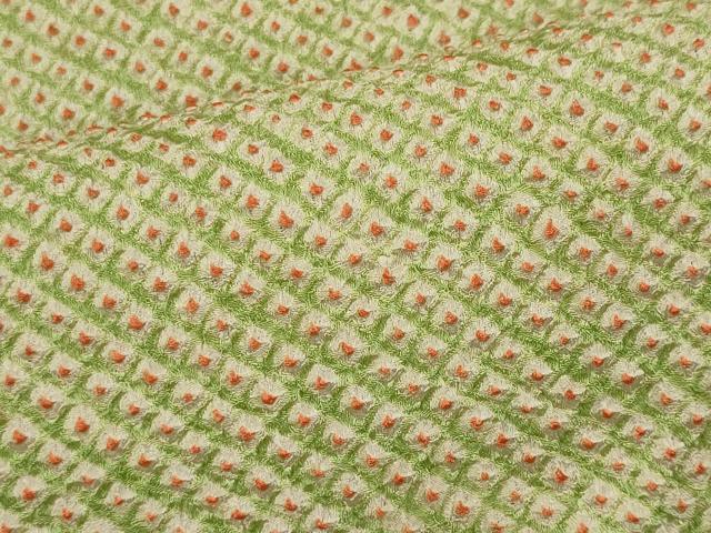 平和屋着物■大変加工の良い総絞り小紋　正絹　逸品　CABI6608ou