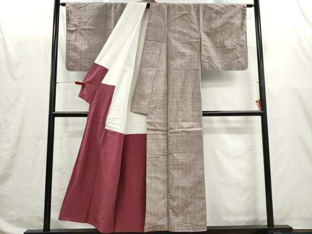 平和屋着物■上質な紬　霞文　正絹　逸品　CABI6609ou