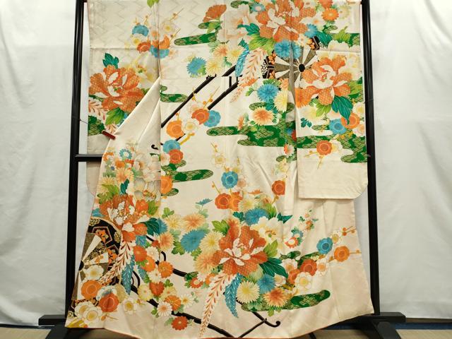 平和屋着物■豪華振袖　花車文　金彩　正絹　逸品　CABI6615ou