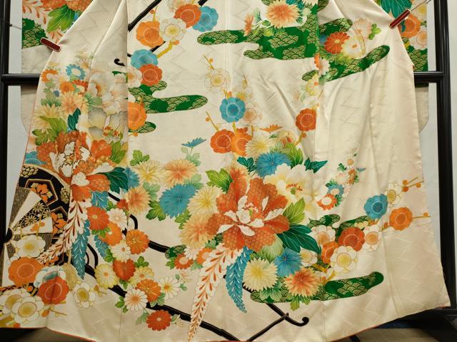 平和屋着物■豪華振袖　花車文　金彩　正絹　逸品　CABI6615ou