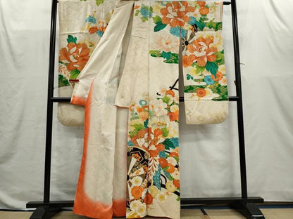 平和屋着物■豪華振袖　花車文　金彩　正絹　逸品　CABI6615ou