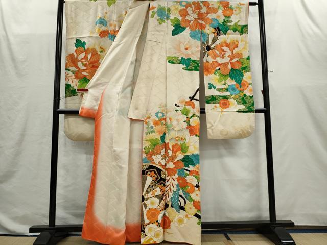 平和屋着物■豪華振袖　花車文　金彩　正絹　逸品　CABI6615ou